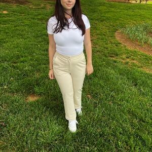 Beige H&M tailored pants - straight leg fit